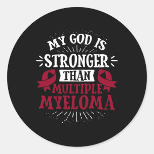 Blood Cancer Tee - Multiple Myeloma Awareness  Classic Round Sticker