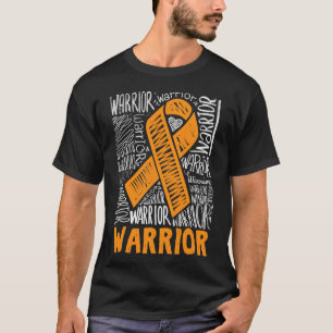 Blood Cancer Warrior Orange Ribbon Awareness Gift T-Shirt