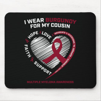 Blood Cancer Wear Burgundy Cousin Multiple Myeloma Mouse Mat