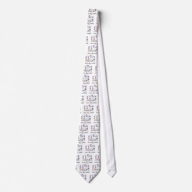 Blood Cell Lineage (Biology Health Medicine) Tie (Front)