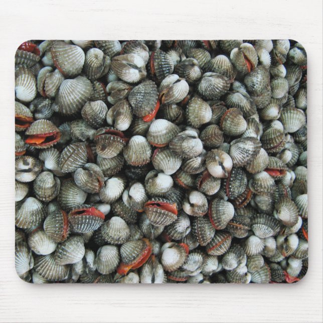 Blood Cockle Shells Mouse Mat (Front)