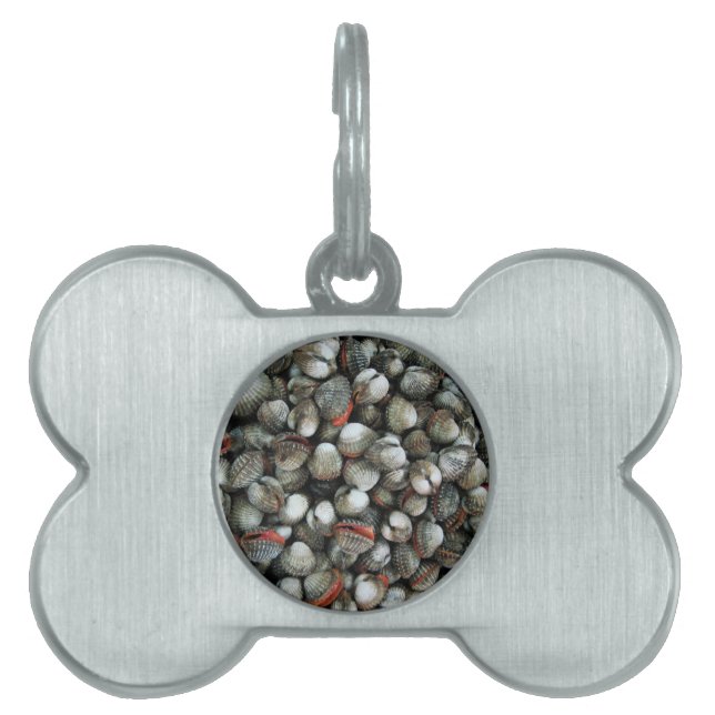 Blood Cockle Shells Pet Name Tag (Front)