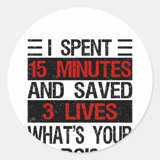 Blood Donation Blood Donation Service Blood Classic Round Sticker (Front)