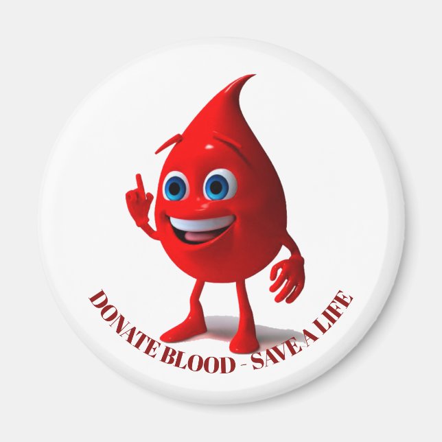 Blood donation, Blood type   Magnet (Front)