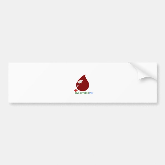 blood donation bumper sticker (Front)