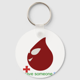 blood donation key ring