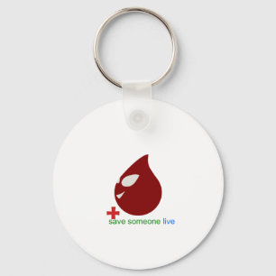 blood donation key ring