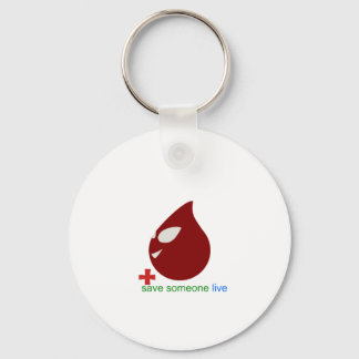 blood donation key ring