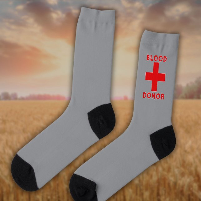 Blood Donor and the Red Cross Socks (Creator Uploaded)