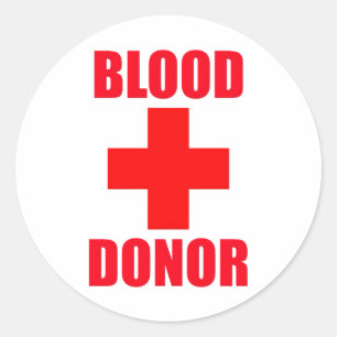 Blood Donor Classic Round Sticker