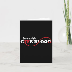 Blood Donor Save A Life Give Blood Donation Awaren Card