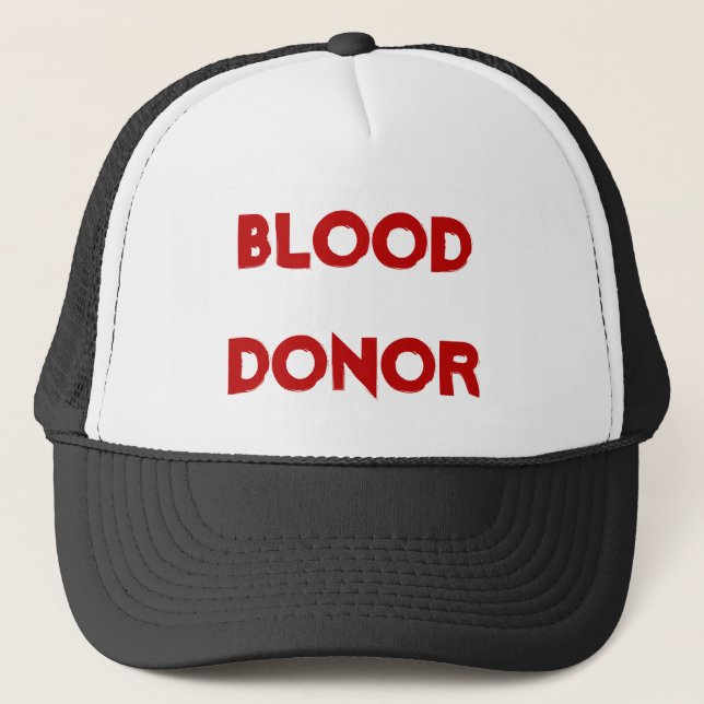 BLOOD DONOR TRUCKER HAT (Front)