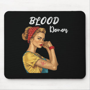 Blood Donor Women Bandanna Lives Blood Donation Aw Mouse Mat