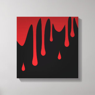 Blood dripping canvas print