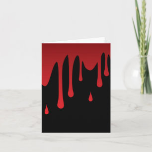 Blood dripping card