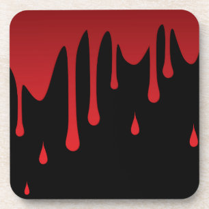 Blood dripping coaster
