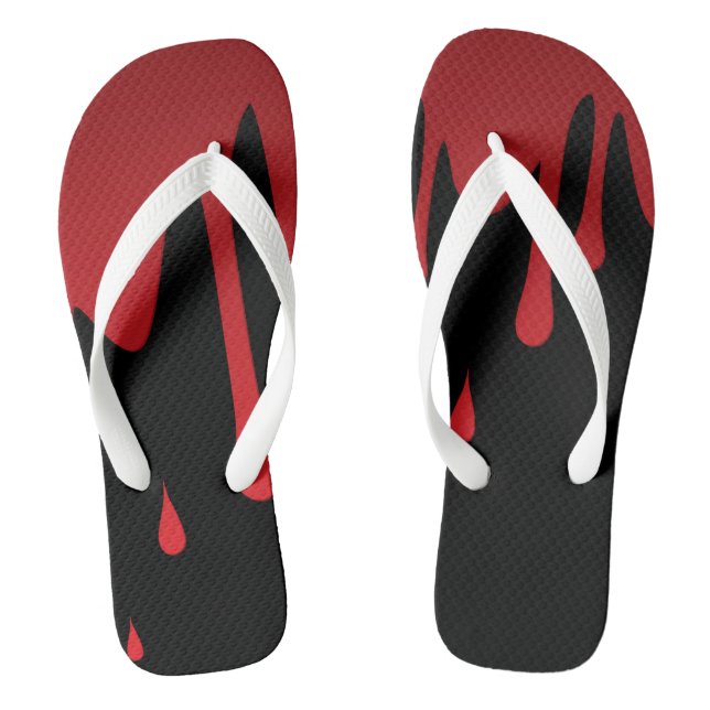 Blood dripping flip flops (Footbed)