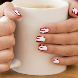 Blood Dripping Halloween Bleeding Nails Minx Nail Art