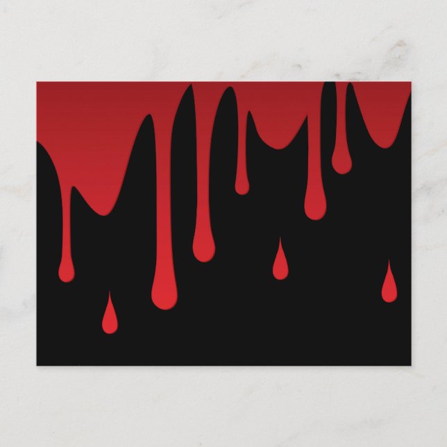 Blood dripping postcard (Front)