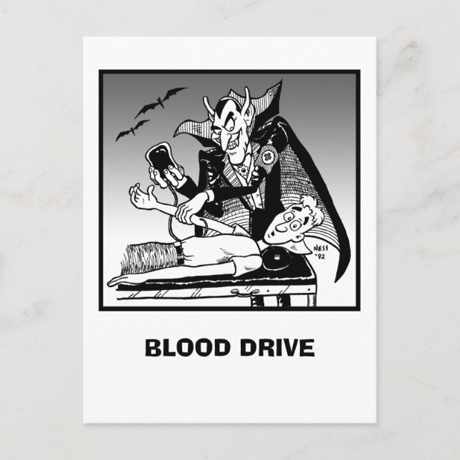 BLOOD DRIVE POSTCARD (Front)
