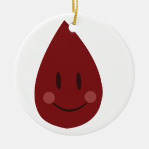 Blood Drop Ceramic Tree Decoration
