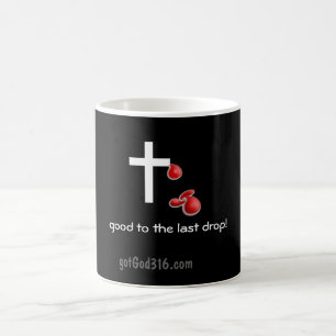 Blood drop gotGod316.com Cross Magic Mug