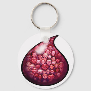 Blood Drop Key Ring
