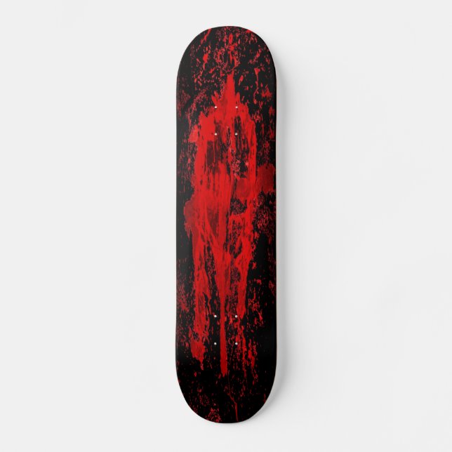 Blood Gothic Pagan Celtic Cross Skateboard (Front)