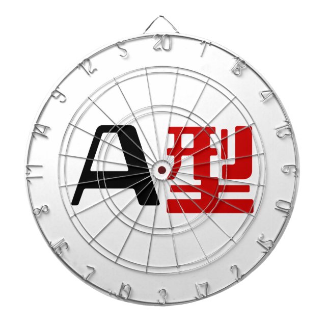 Blood Group A Japanese Kanji Dartboard (Front)
