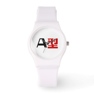 Blood Group A Japanese Kanji Watch