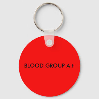 BLOOD GROUP A+ KEY RING