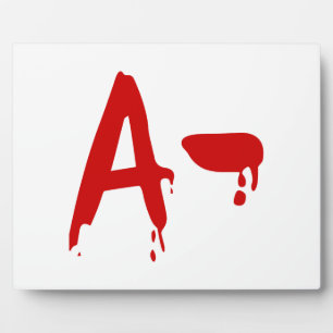 Blood Group A- Negative #Horror Hospital Plaque