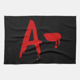 Blood Group A- Negative #Horror Hospital Tea Towel
