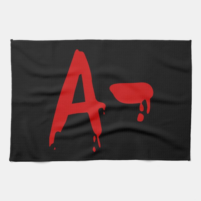 Blood Group A- Negative #Horror Hospital Tea Towel (Horizontal)