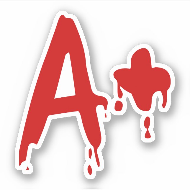 Blood Group A+ Positive #Horror Hospital (Front)