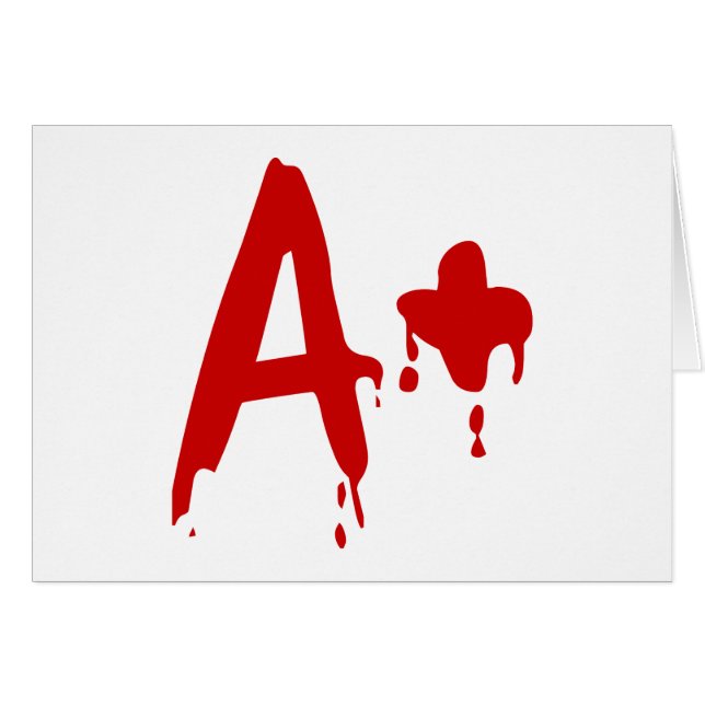 Blood Group A+ Positive #Horror Hospital (Front Horizontal)