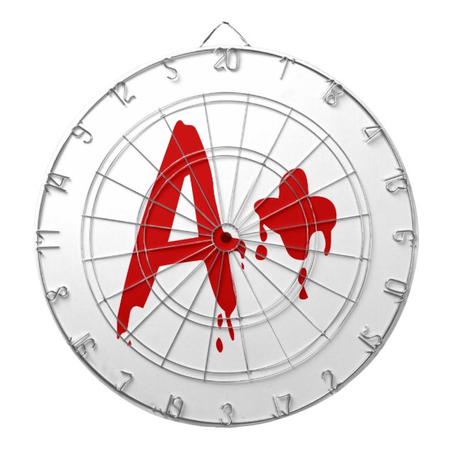Blood Group A+ Positive #Horror Hospital Dartboard (Front)