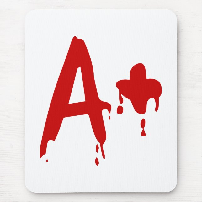 Blood Group A+ Positive #Horror Hospital Mouse Mat (Front)