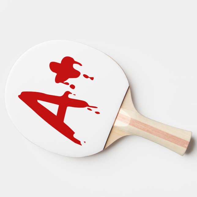 Blood Group A+ Positive #Horror Hospital Ping Pong Paddle (Side)