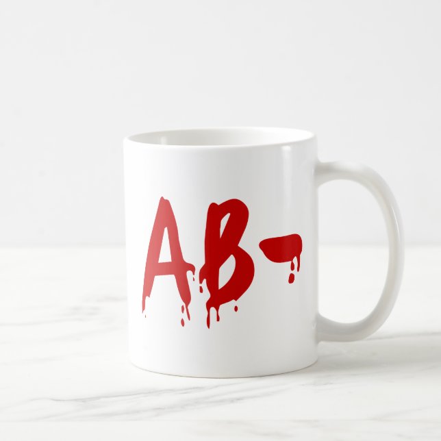 Blood Group AB- Negative #Horror Hospital Coffee Mug (Right)