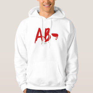 Blood Group AB- Negative #Horror Hospital Hoodie