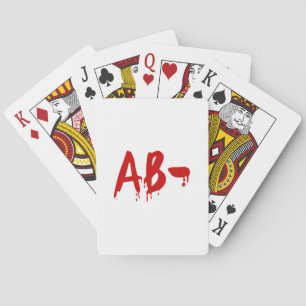 Blood Group AB- Negative #Horror Hospital Playing Cards