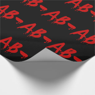 Blood Group AB- Negative #Horror Hospital Wrapping Paper