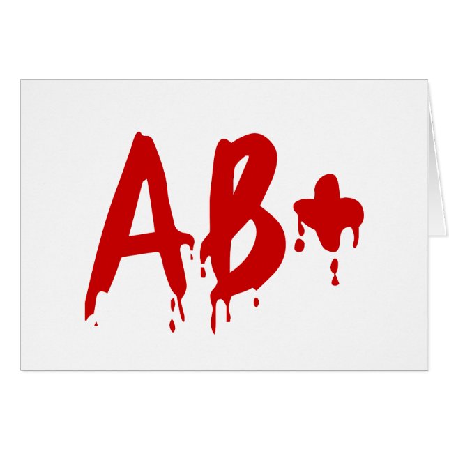 Blood Group AB+ Positive #Horror Hospital (Front Horizontal)