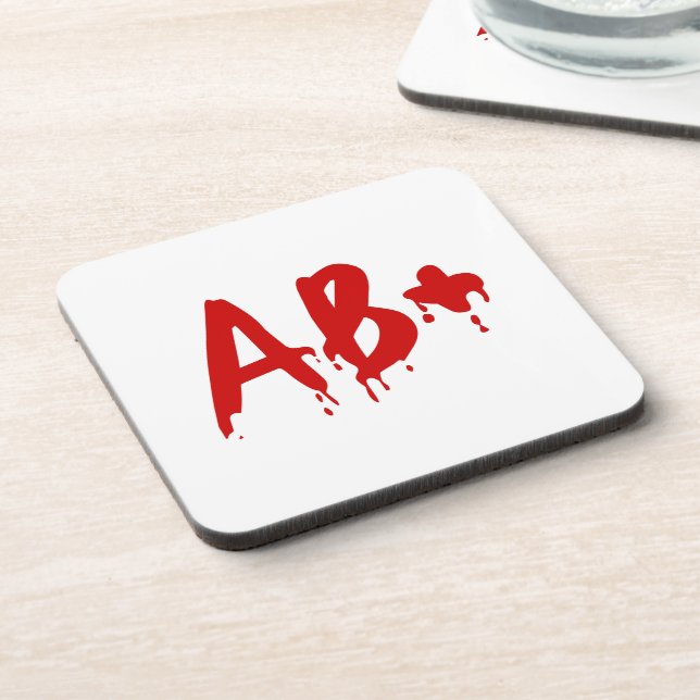 Blood Group AB+ Positive #Horror Hospital Coaster (Left Side)