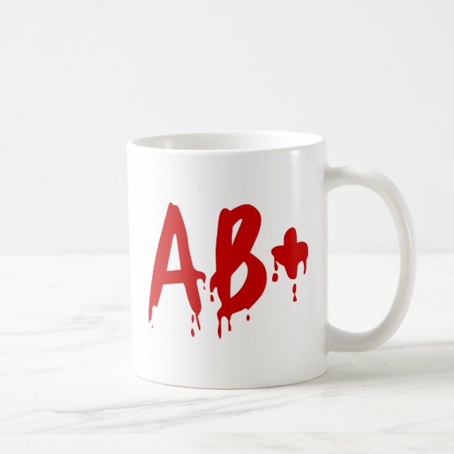 Blood Group AB+ Positive #Horror Hospital Coffee Mug (Right)