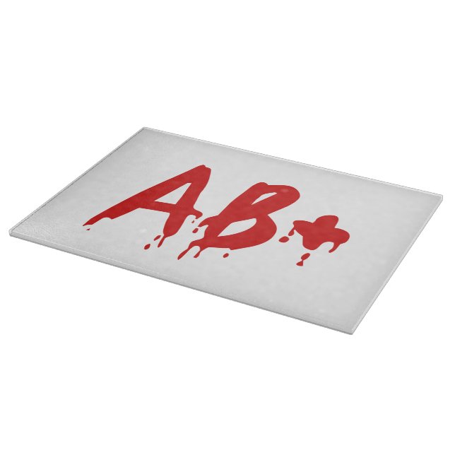 Blood Group AB+ Positive #Horror Hospital Cutting Board (Corner)
