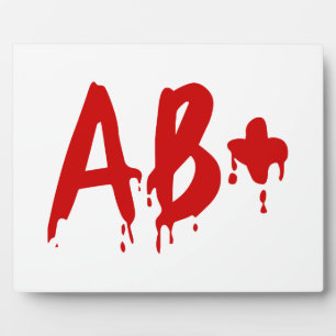 Blood Group AB+ Positive #Horror Hospital Plaque