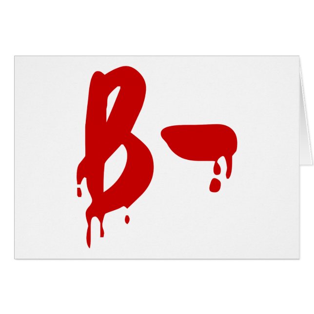 Blood Group B- Negative #Horror Hospital (Front Horizontal)