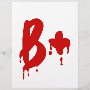 Blood Group B+ Positive #Horror Hospital Flyer